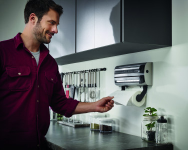 Wall Mounted Kitchen Roll Holder Stanless Steel Out Of The Box